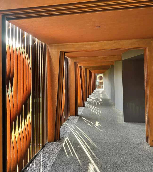 Klondike Corten interior in a Padua building